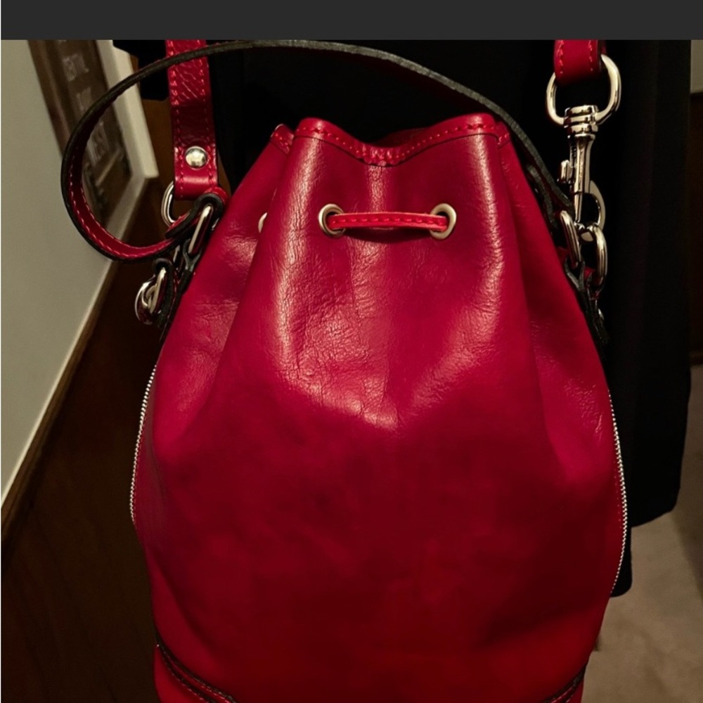 Leather Drawstring Bag - Picture 6 of 7